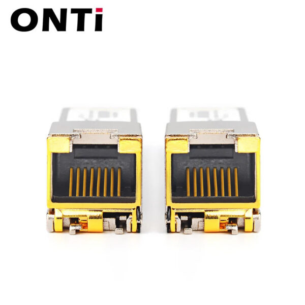 ONTi 10G RJ45 Copper SFP+ Module 10GBase-Tx Ethernet Fiber Optic FTTH Compatible with Cisco/Mikrotik Switch 30m / 80m