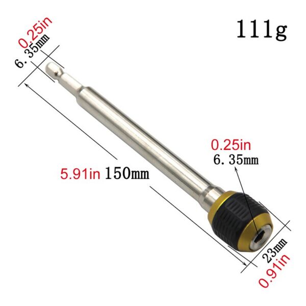 19fac48cbf9eb2b2 Large Head Pop-up Quick Release Self-locking Hexagonal Handle Extension Rod Electric Drill Driver Conversion Screwdriver Tool