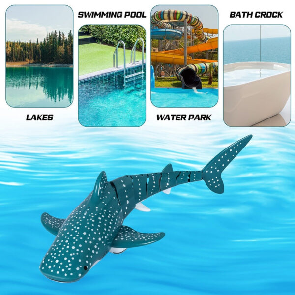 1a14321ff481f7c6 Smart Rc Shark whale Spray Water Toy Remote Controlled Boat ship Submarine Robots Fish Electric Toys for Kids Boys baby Children