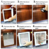 1a1997f7009a6f3c Cat Flap Door with 4 Way Security Lock Controllable Switch Transparent ABS Plastic Gate Puppy Kitten Safety in&out Pet Doors Kit