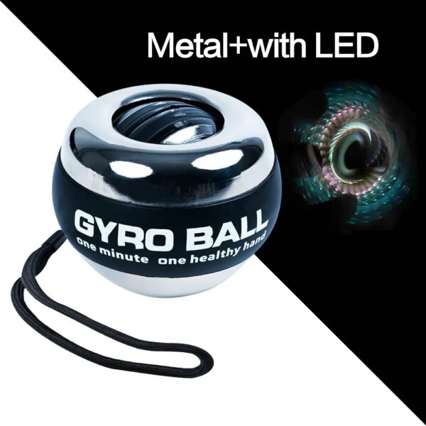 1a1d0675f72e6b89 LED Trainer Auto-Start Gyroscopic Arm Hand Forearm Exerciser Power Wrist Gyro Ball Sport Fiess Equipment