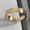Original Engrave4 5 6mm Diamond Love Ring Gold Sier Rose 316L Stainless Steel Rings Woman Man Lover Wedding Jewelry Lady Party 6 7 8 9 10 11