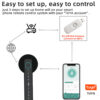 RAYKUBE BLE Fingerprint Door Digital Electronic Lock with Password/Key/IC Card/ Smartlife/ Tuya APP Unlock