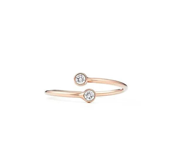 1a5b803300d6474f Designer Classic Open Double Sterling Sier High Quality Fashion Trend Couple Anniversary T Love Ring Christmas Gift First Choice