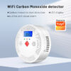 1a62298e1982d657 Tuya WiFi Smart Carbon Monoxide Detector Alarm 85dB Sound Warning LCD Digital Display Home Indoor Real-Time CO Monitor Poisoning