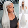 1a7671987d0b0eeb I's a wig Long Straight White Cosplay Synthetic Wigs Women 60 613 Blonde Grey Pink Black Color for Daily Party Lolita