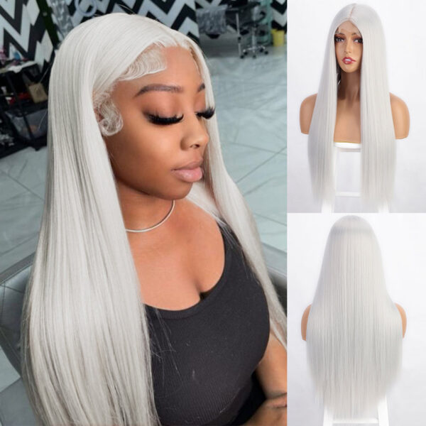 1a7671987d0b0eeb I's a wig Long Straight White Cosplay Synthetic Wigs Women 60 613 Blonde Grey Pink Black Color for Daily Party Lolita