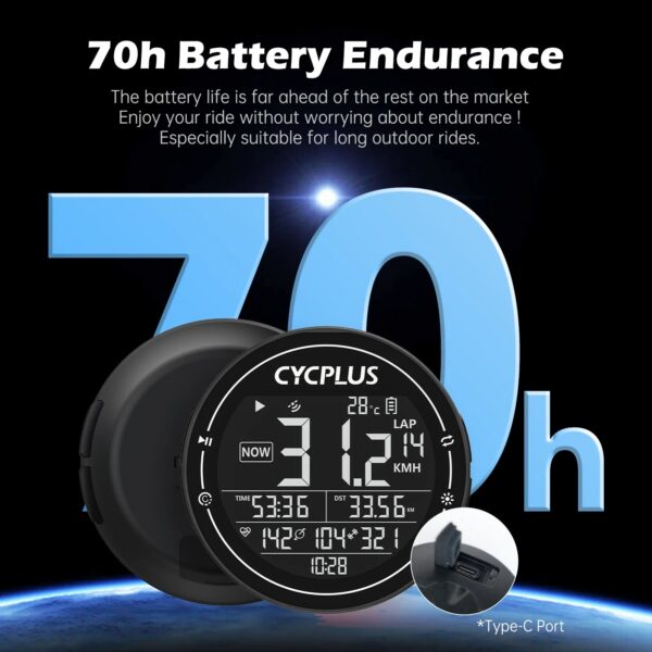 1a7c6b2cedc53558 CYCPLUS M2 Cycling Bicycle Accessories GPS Bicycle Computer Wireless ANT+ Bluetooth Waterproof Speedometer Bike Cyclocomputer