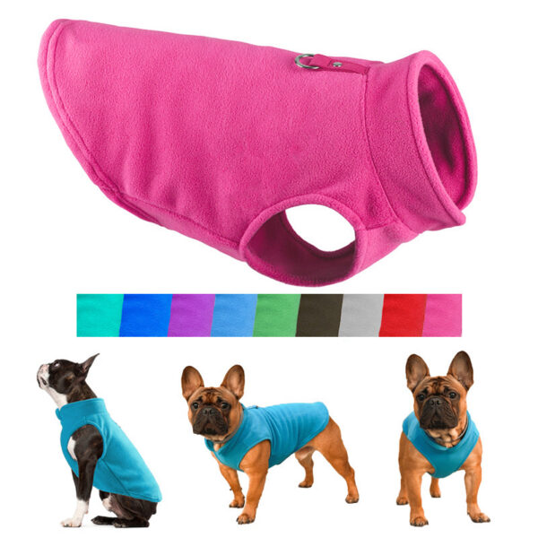 1a7d7fd6f6d16210 Winter Fleece Pet Dog Clothes Puppy Clothing French Bulldog Coat Pug Costumes Jacket For Small Dogs Chihuahua Vest Yorkie Kitten