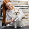 Professional Dog Hair Clipper All Metal Rechargeable Pet Trimmer Cat Shaver Cutting hine Puppy Grooming Haircut Low Noice