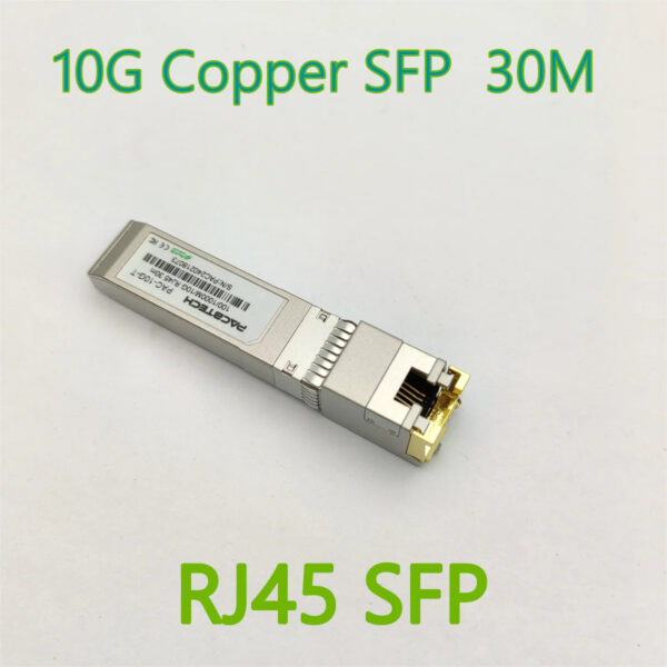 10gb SFP to RJ45 Transceiver, 10Gbe 10G SFP+ Copper Ethernet CAT.6a Module, 30 Meter, for Cisco Mikrotik Ubiquiti D-LINK TP-LINK