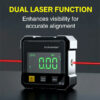 1a9fc98368202a1a NEW 4-Side Magnetic Digital Angle Gauge With Laser Electronic Protractor Horizontometer Inclinometer Angle Ruler Slope Measuring