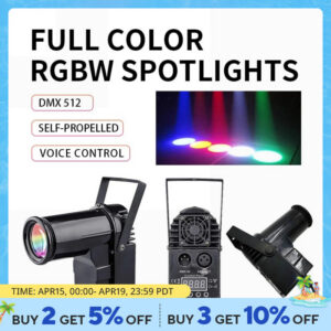 1ab9fee0e5c47c29 LED Disco Ball Beam Spot 10W RGBW 4in1 Stage Pinspot Light Dmx for Party Bar DJ Event