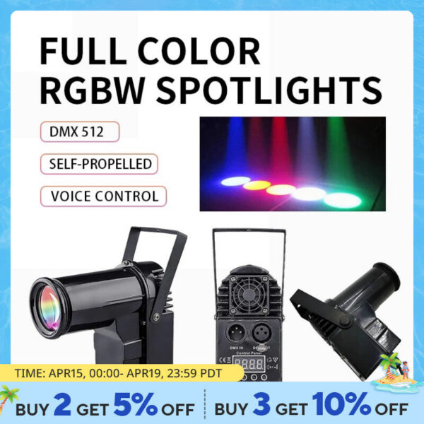 1ab9fee0e5c47c29 LED Disco Ball Beam Spot 10W RGBW 4in1 Stage Pinspot Light Dmx for Party Bar DJ Event