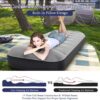 1abd33306f92dc7d SAYGOGO Camping Air Mattress Travel Bed Sleeping Pad - Leak Proof Inflatable Mattress with Thickened Surface Built-in Pillow Air Bed for Home Camping SUV Truck RV Tent(Updated)