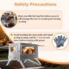 1ac374e2221518f9 UNHO Camping Tent Stove: Portable Wood Burning Stove Stainless Steel Outdoor Cooking Heater Log Burner with 7 Chimney Pipes for Tent Shelter Garden Silver