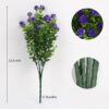 1ad08daae258a55d RECUTMS 12 Bundles Outdoor Artificial Flowers UV Resistant Fake Boxwood Plants, Faux Greenery for Indoor Outside Hanging Plants Garden Porch Window Box Home Wedding Farmhouse Décor(Yellow)