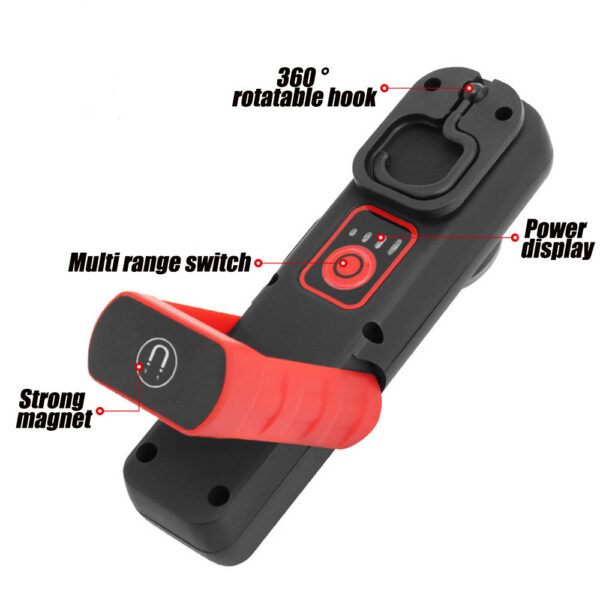 Detaig Tools Car Paint Finish Lamp 500LM 2400mAh Scan Swirl Magnetic Grip Multifunction Auto Repair Working Lights