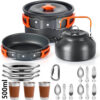 Cooking set Camping Cookware Travel Tableware Outdoor Picnic Set Teapot For 2-3 Peaple Non-stick pots assorted sets