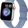 1ad9e8835f802d53 TreasureMax Sport Band Compatible with Apple Watch Bands 38mm 40mm 41mm 42mm 44mm 45mm 49mm,Soft Silicone Strap Compatible for Apple Watch Series 9 Ultra 8 7 6 5 4 3 2 1 SE Men Women Grey 38/40/41MM