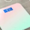 Gradient Color Intelligent LCD Digital Display Glass Balance Body Electronic Scale For Weight Meas