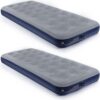1afbd66b8f7b2d24 Camping Air Mattress Inflatable Air Bed Flocked Surface Travel Bed Sleeping Pad Air Bed for Outdoor Camping Tent Guest Travelling