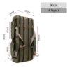 Multifunctional Fishing Rod Bag Spinning 2/3/4 Layers 80-130CM 1680D Oxford Reel Pole Gear Storage Case for Fishing Tackle