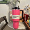 1b46e08cd4f341da US STOCK 40oz Quencher Tumblers Black Chroma Parada Co-Branded Flamingo Chocolate Gold Valentines Day Gift Cups with Silicone handle Lid And Straw Car mugs 0221