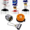 RULLINE Backpacking Fuel Transfer Device Gas Canister Refill Adapter, Portable Outdoor Gas Saver, Camping Canister Vent Valve