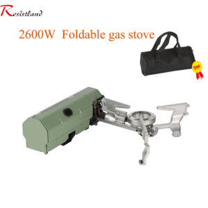 2600W Portable Folding Camping Stove Outdoor Hiking BBQ Travel Cooking Grill Cooker Cassette Gas Burner