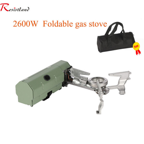 2600W Portable Folding Camping Stove Outdoor Hiking BBQ Travel Cooking Grill Cooker Cassette Gas Burner