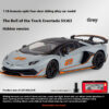 1:18 Scale SVJ63 Alloy Car Toy Model with Sound & Light Effects - Realistic Detail for Kids' Playtime & Collectors' Delight