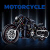 1b7000d5fdb180f4 New 1:8 Night Racer Motorbike Building Blocks Sets MOC Bricks Motorcycle Model Christmas Gifts for Boys Kids Children 623pcs
