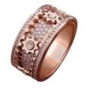 1b7be2765e3cec15 New 3D Band Ring Ornate Diamond Rotating Gear Spinner Rings Handmade Geometric Mechanical Decompression Anxiety Supplies