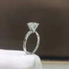 Classic 6 Prongs 5 Carat Round Moissanite Ring Sterling Sier Plated 14K Gold High Clarity D Color Diamond Rings Woman Jewelry