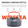 Widesea Camping Outdoor Cookware Set Tableware Cooking Cutlery Utensils Hiking Picnic Travel Equipment Tourist Cooker Fishing