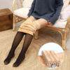 074 Winter Thicken Plus Veet Legs Fake Translucent Warm Fleece Autumn Stockings Tights Sexy Pantyhose 211221