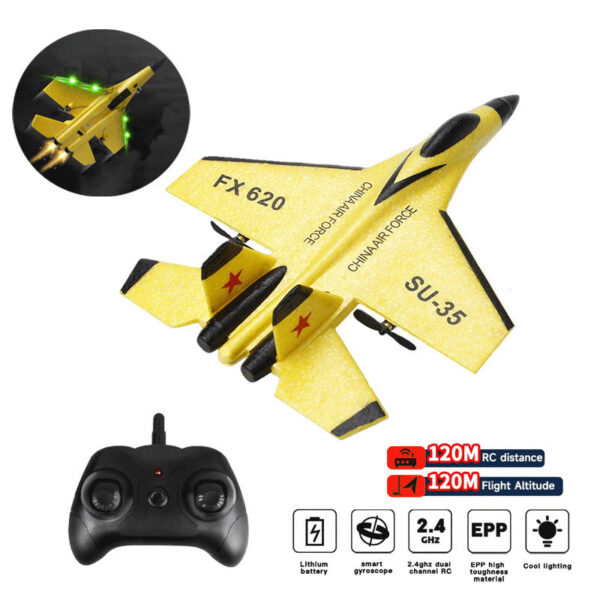 RC Aircraft SU-35 2.4G Radio Remote Control Fighter Plane Glider Airplane Foam Boys Toys for Children
