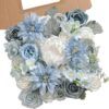 1bb11b6f7f4ab4b6 YYHUAWU Artificial Flowers Combo Set Fake Flower Leaf Box with Stems for DIY Wedding Bouquets Centerpieces Arrangements Baby Shower Party Home Decorations