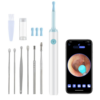 Rechargeable Cleaner High Precision Wax Removal Tool with Camera 6pcs LED Light Wireless Otoscope Smart Ear Cleaning Kit