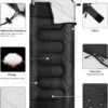 Sleeping Bags for Adults Backpacking Lightweight Waterproof- Cold Weather Sleeping Bag for Warm Camping Hiking Outdoor Travel Hunting with Camping Sleeping Bag