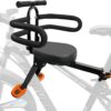 Kids Bike Seat with Handlebar Attachment, Detachable Front Mounted Child Bicycle Seats with Foot Pedals for Children 2~5 Years, Compatible with All Adult Mountain Bikes (Handle+Seat)