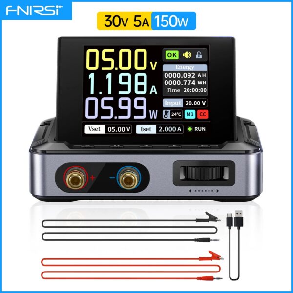 FNIRSI DPS-150 Programmable CNC DC Switching Power Supply 30V 5A Adjustable Voltage Regulator Laboratory Bench Power Supply