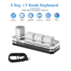 1bd543afd57f05e4 ropad ro Mechanical Keyboard RGB Mini Gaming Custom Programming Knob Keypads Red Switch 3 Keys For Photoshop