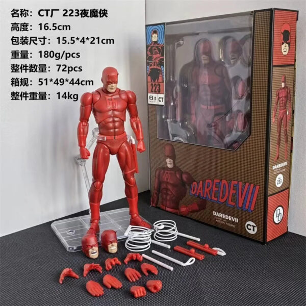 CT Daredevil Figure Mafex 223 Comic Version Shf Anime Action Figure Figurine Statue Model  Children's  Anime Toys Birthday Gifts