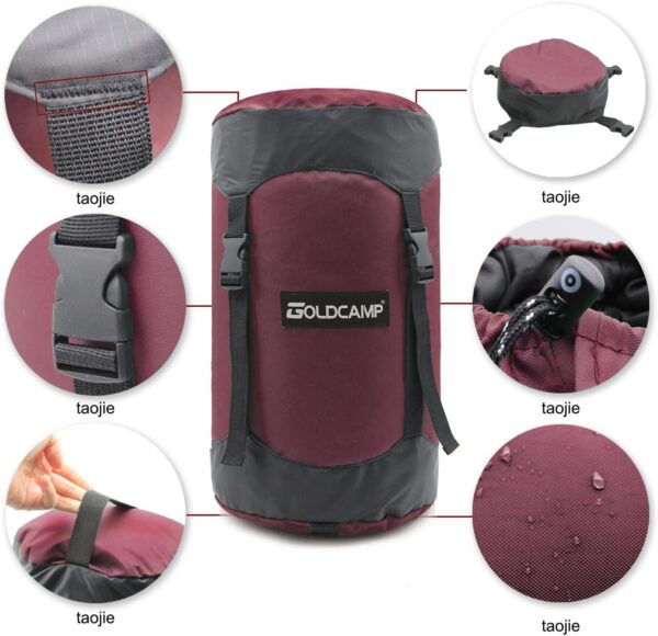 GoldCamp Outdoor Storage Stuff Sacks, Camping Gear Organizer (Red, XXXL)