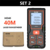 1c09437e9cd823a9 HILDA Distance Meter 40M 60M 80M 100M Rangefinder Laser Tape Range Finder Building лазерный дальномер