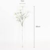 1c1bbd618535063d 2 Pcs Artificial Fake Flowers Plants Cosmos Silk Flower Arrangements Wedding Bouquets Decorations Plastic Floral Table Centerpieces for Home Kitchen Garden Party Decor Approx 23.6'' High - White