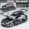 1:32 RS6 Model Car, Black Edition: Customized Kids Realistic Simulation, Diecast Metal, Perfect Gift for Boys