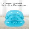 1c5628fd5077f514 Portable Air Sofa, Ergonomic Inflatable Couch, PVC Transparent Camping Air Lounger Mattress for Adults Backyard Beach Traveling Picnics, Music Festivals, Outdoor Garden